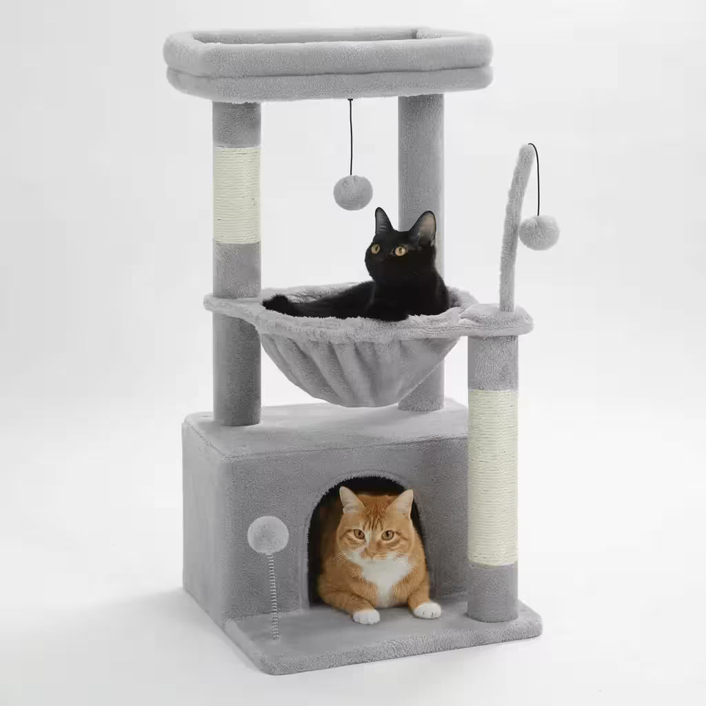 4-in-1 Cozy Cat Tree Tower