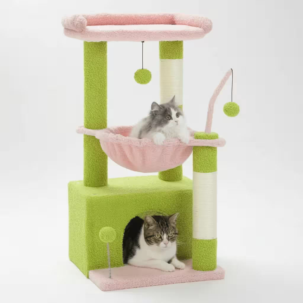 4-in-1 Cozy Cat Tree Tower