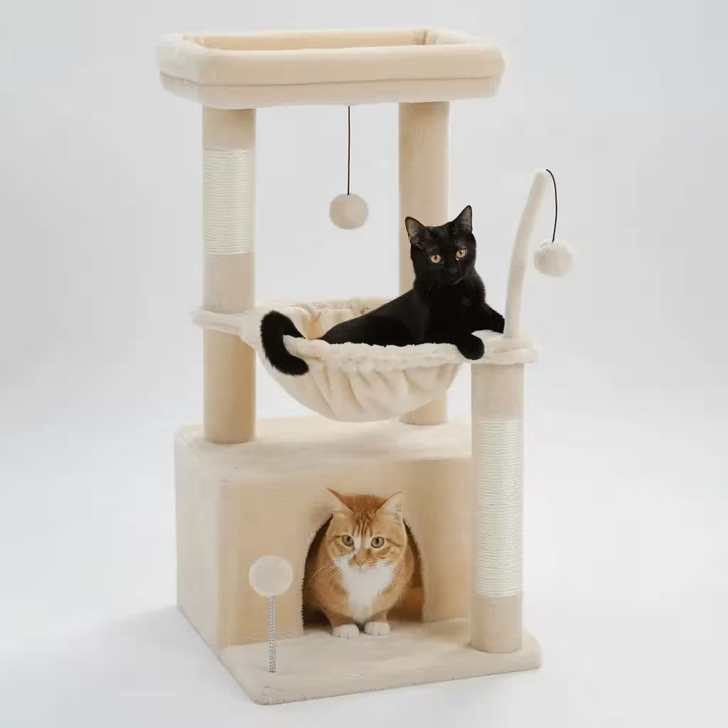 4-in-1 Cozy Cat Tree Tower