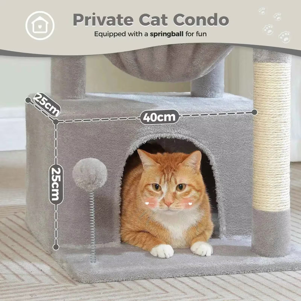 4-in-1 Cozy Cat Tree Tower