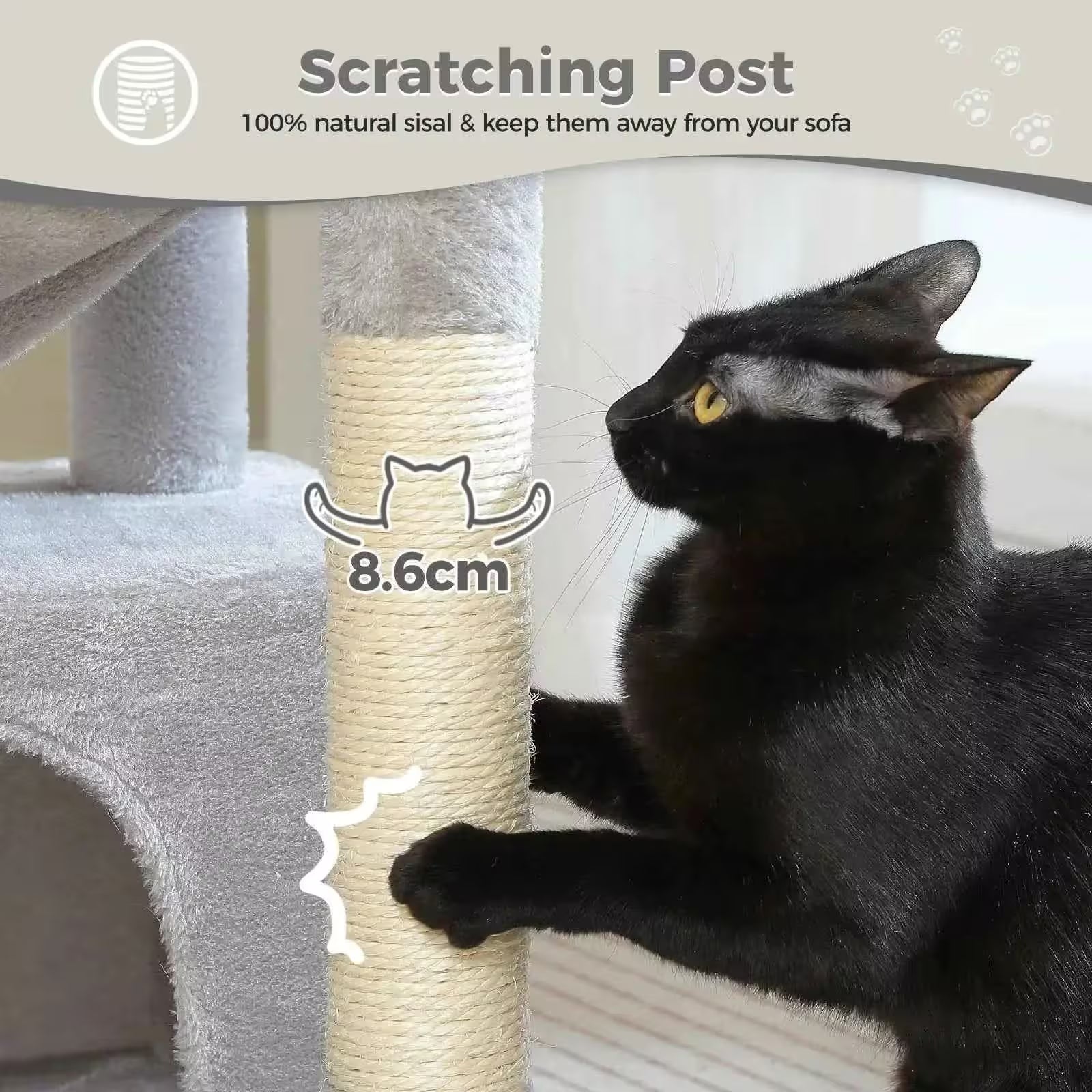 4-in-1 Cozy Cat Tree Tower