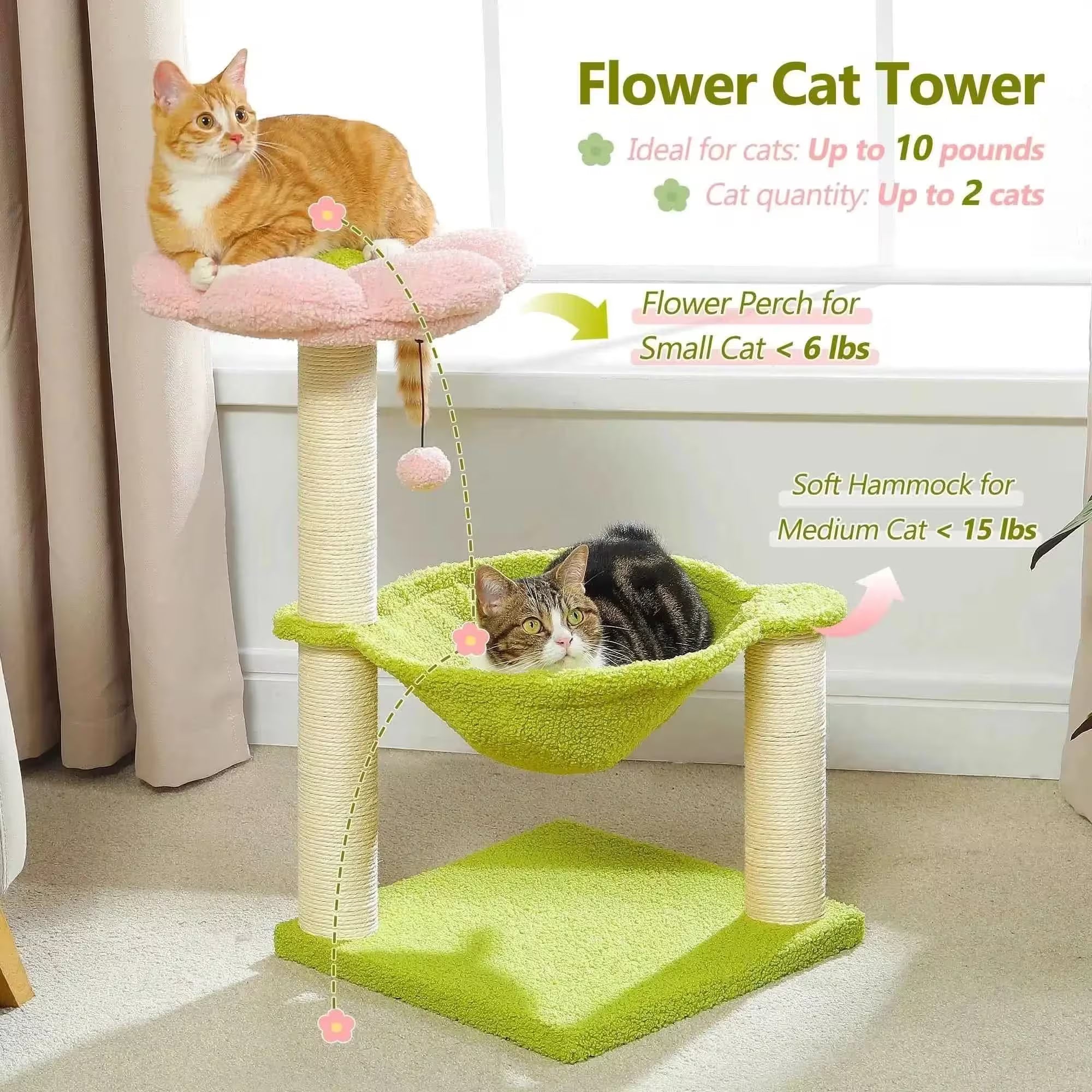 Flower Cat Tree Tower