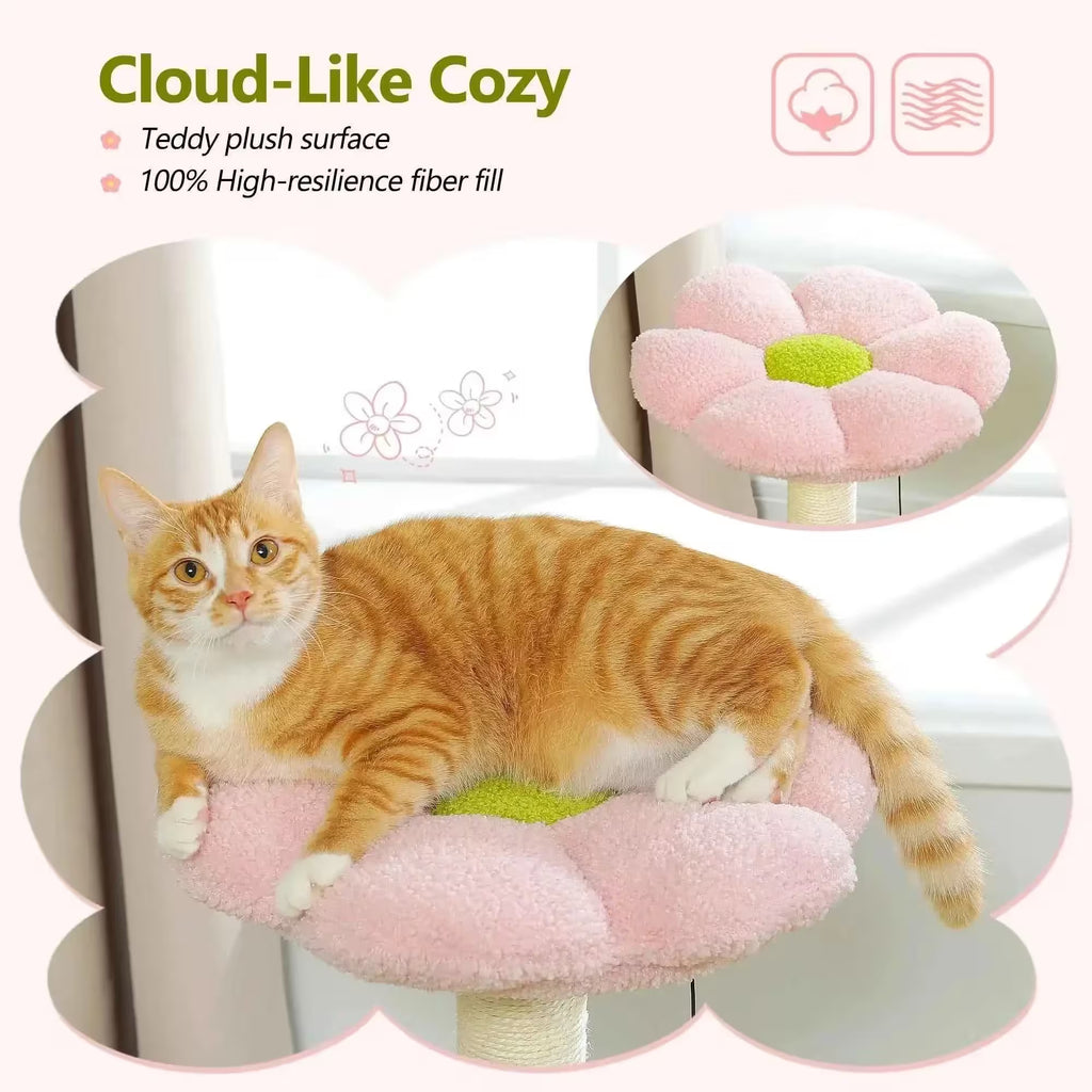 Flower Cat Tree Tower
