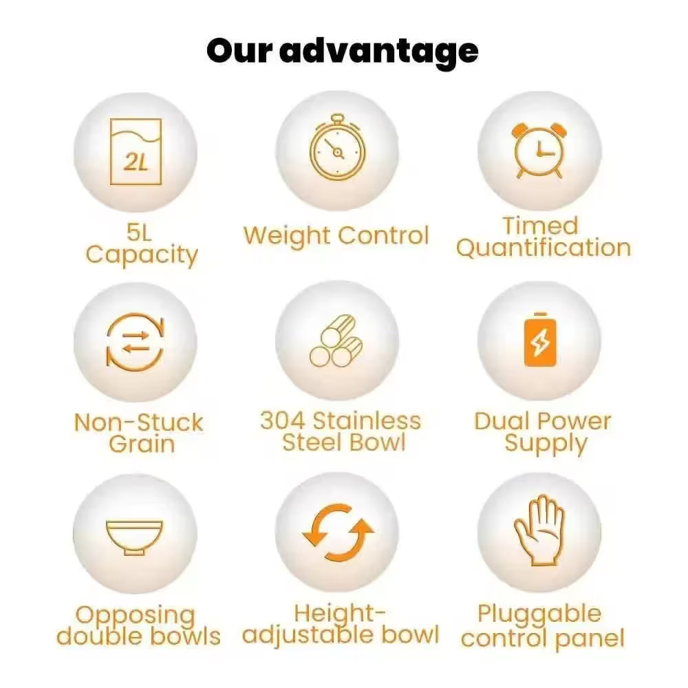 Dual-Bowl Smart Pet Feeder