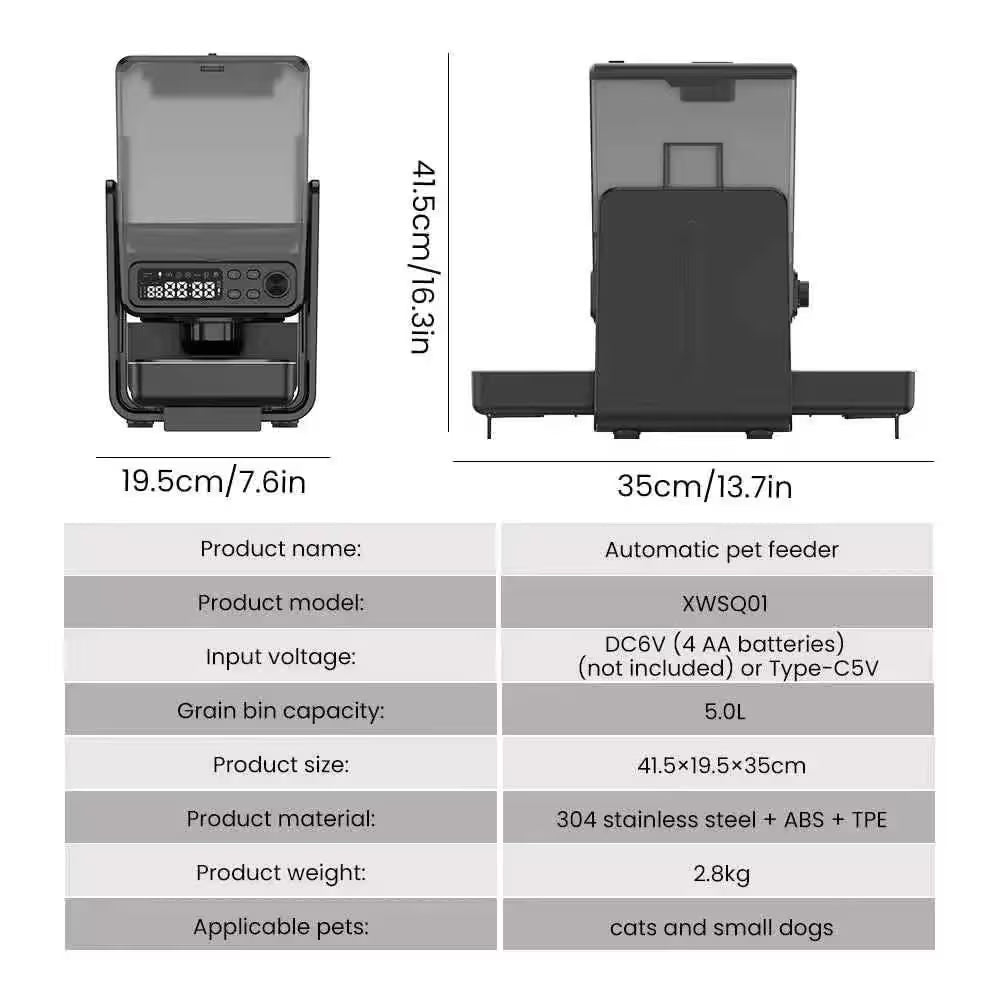 Dual-Bowl Smart Pet Feeder