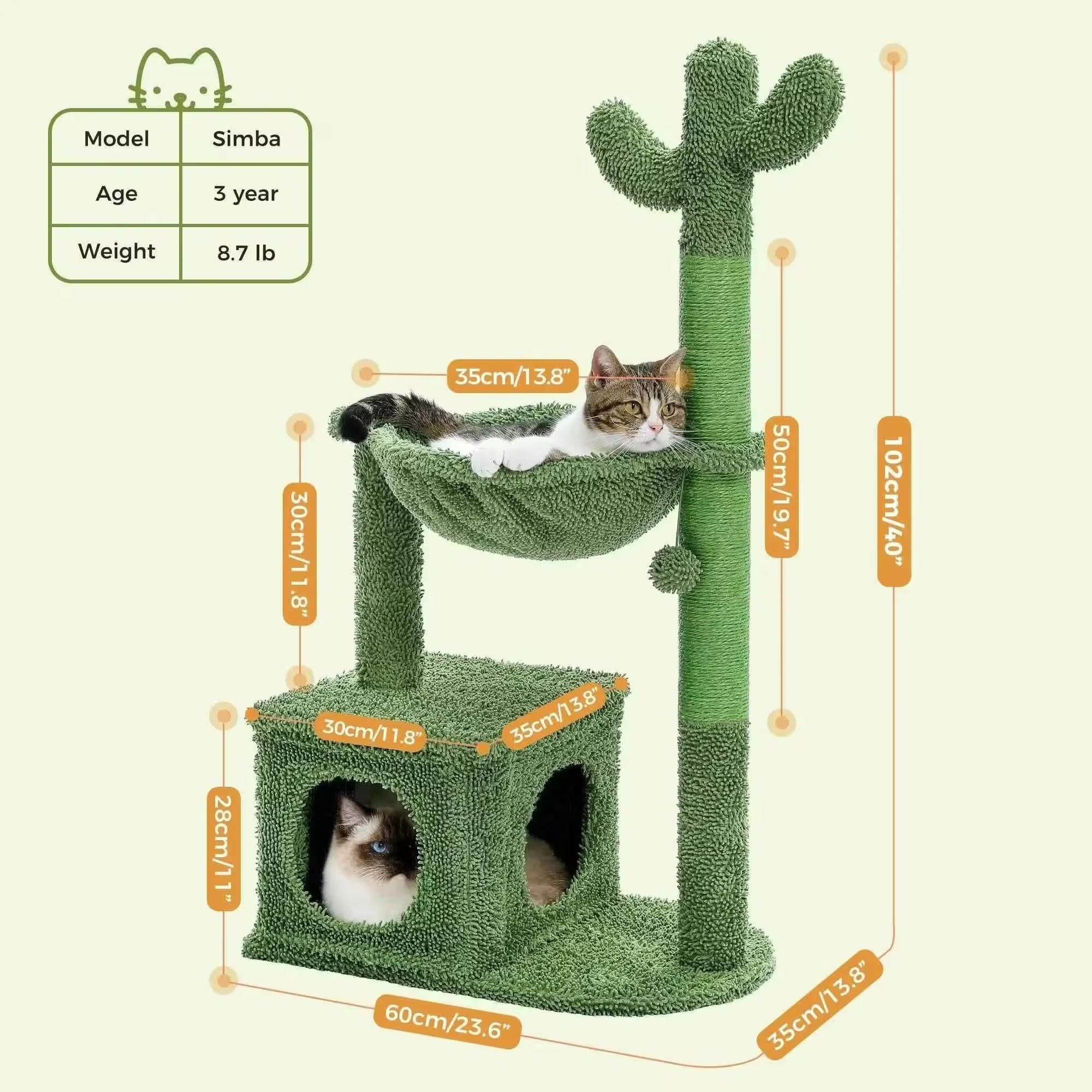 Cactus Cat Tree Tower